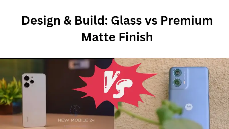 Motorola G24 power Vs Redmi 12 Design Glass Vs Plastic